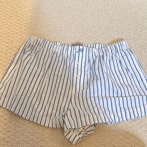 J. Crew Blue & White Striped Cotton Boxers